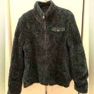 Dark blue fuzzy wool Pendleton coat